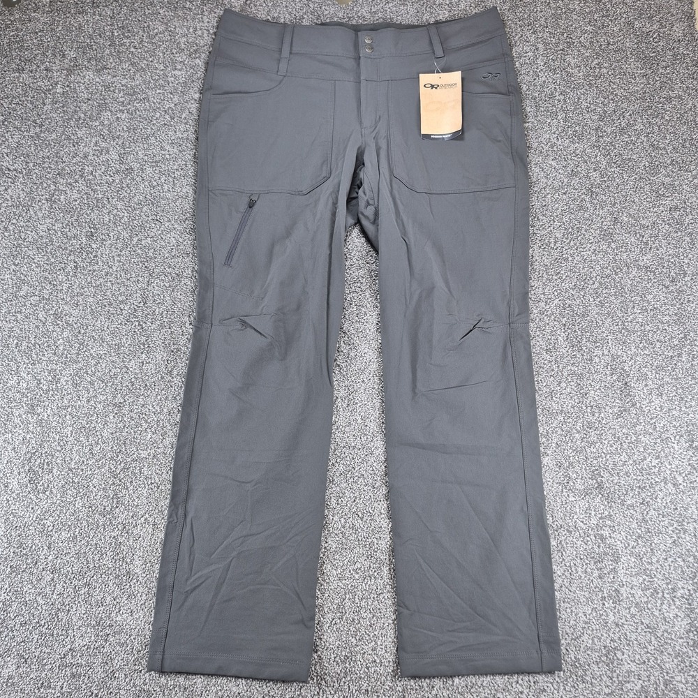 NWT Outdoor Research Voodoo Pants Women's 14 Charcoal Hiking Cargo
